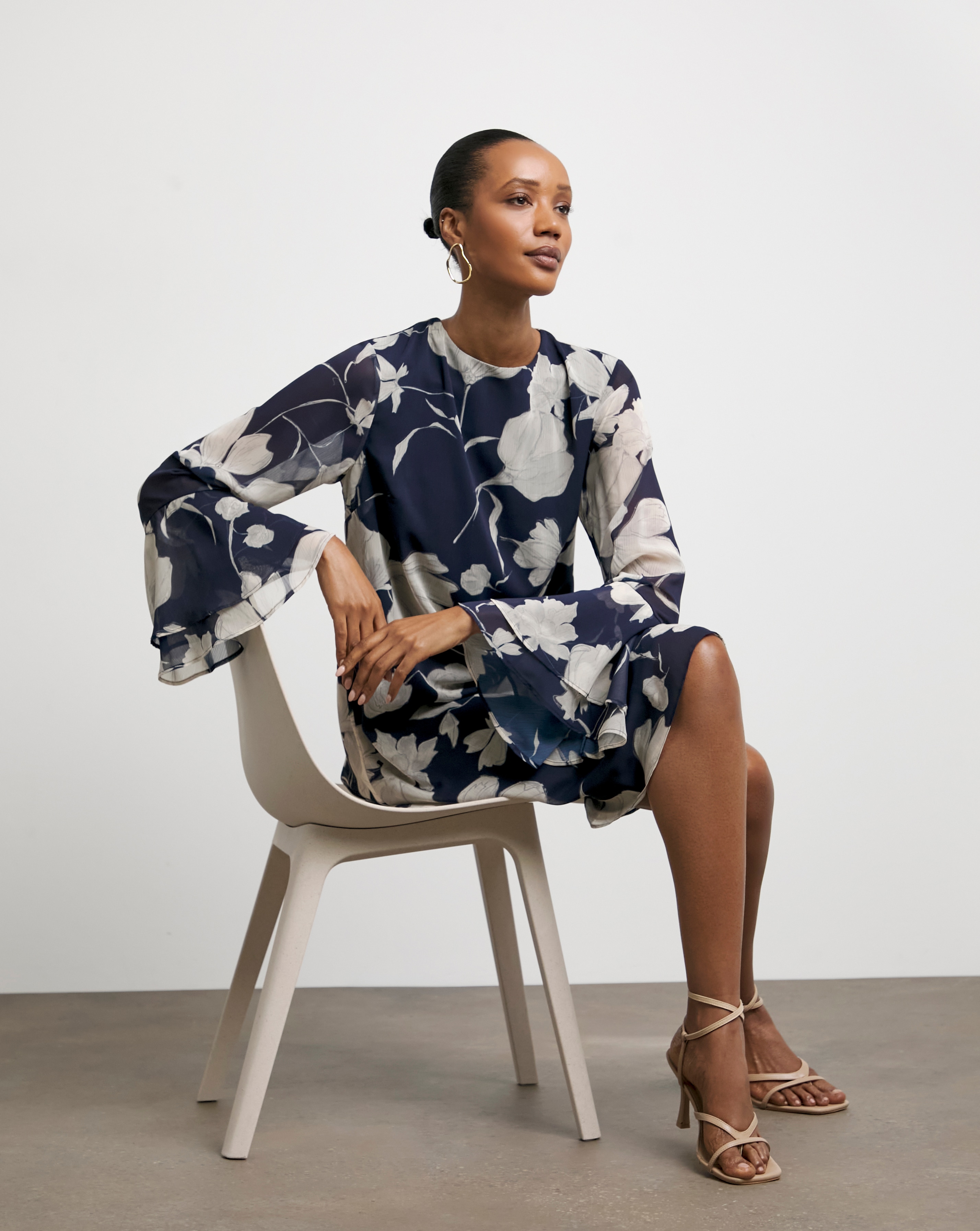 Joanna Hope Frill Sleeve Shift Dress | Ambrose Wilson