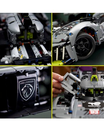 LEGO Technic PEUGEOT 9X8 24H Le Mans Hybrid Hypercar 42156