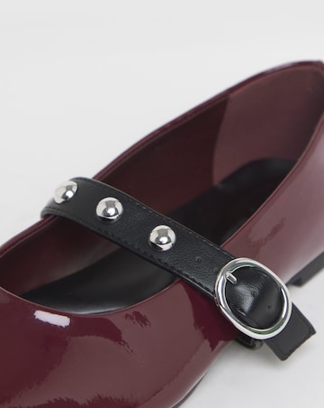 Optimism Studded Mary Jane Ballerina Shoes - Extra Wide Fit (EEE)