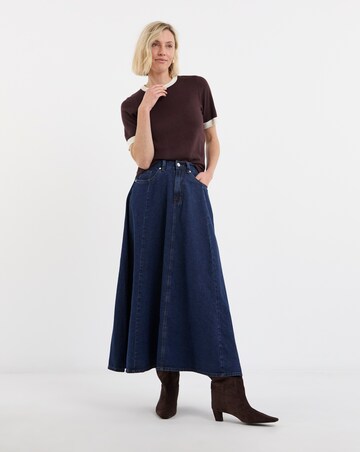 Contrast Tipping Knitted T-shirt