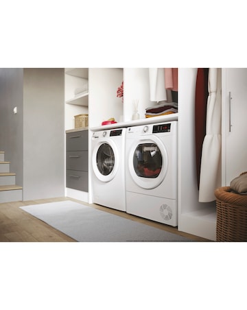 Hoover H-DRY 350 HRE H9A3TE-80/N, 9kg, Heat Pump Tumble Dryer White