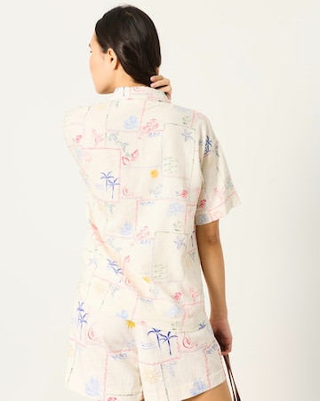 FatFace Kara Postcard Shirt