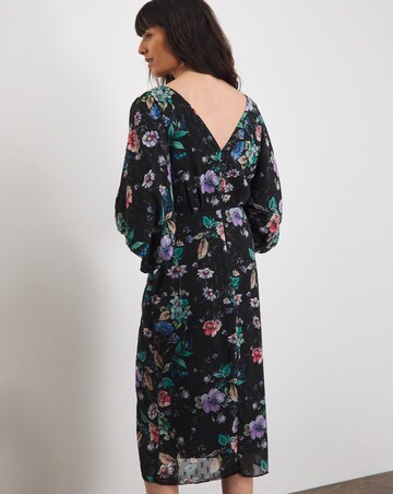 Joanna Hope Printed Batwing Midi Dress