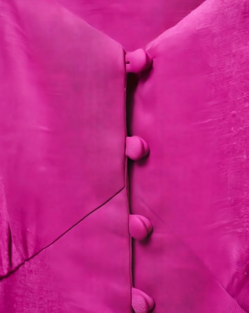 Mango Buttoned Linen Blend Midi Dress