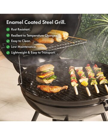 VonHaus Kettle Charcoal BBQ Grill