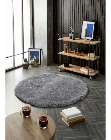 Chicago Shaggy Circle Rug