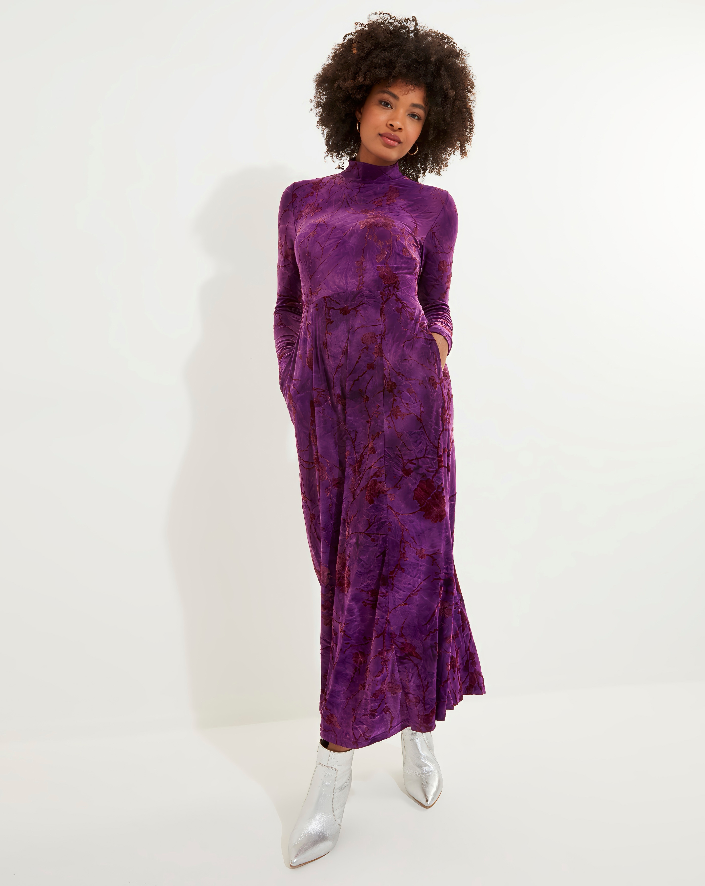 Joe Browns Truly Remarkable Flocked Jersey Maxi Dress | Ambrose Wilson