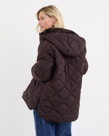 Chocolate Short Quilted Jacket