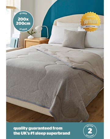 Silentnight Restore Cooling Lightweight Blanket Grey