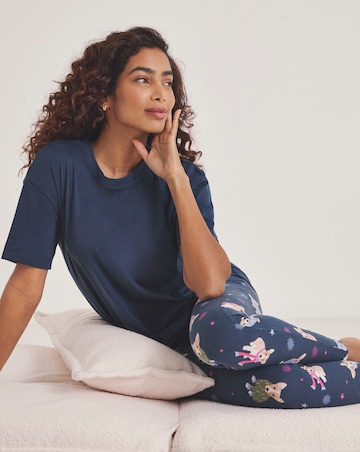 Simply Be Value Legging Pyjama Set Dog Print