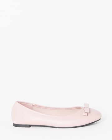 Abundance Classic Bow Ballerina Shoes - Wide Fit (E)