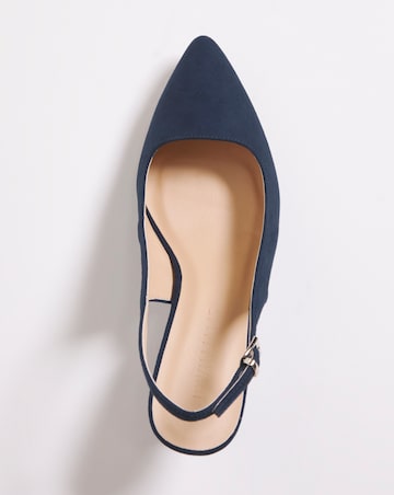 Marina Flexi Sole Kitten Heel Slingback - Extra Wide Fit (EEE)