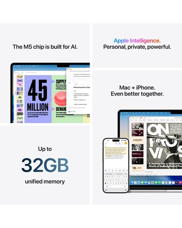 Apple MacBook Air (M5, 2026) 15in 10-core CPU 10-core GPU 24GB 1TB - Midnight