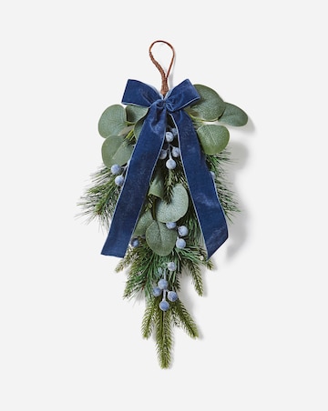 Frosted Blue Berry Swag