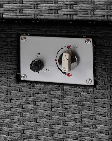 Valencia Lounge Dining Set With Firepit Table