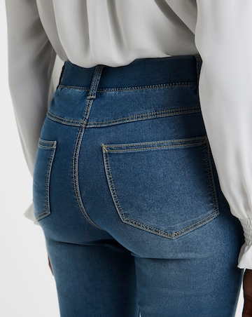 Mid Blue Stretch Bootcut Jeggings