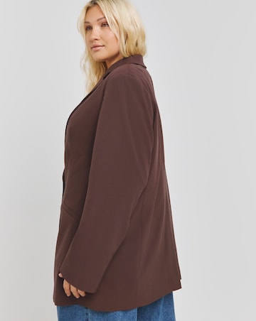 Chocolate Single Breasted Blazer