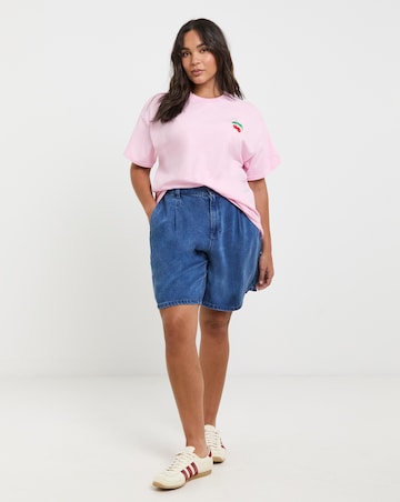 Simply Be Cherry Embroidered T-Shirt