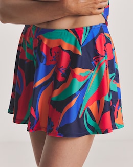 Floral Bikini Swim Skirt