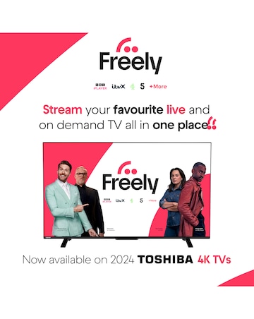 Toshiba 55UV2F53DBU 55in Smart TV 4K UHD HDR LCD Freely TV with Amazon Alexa