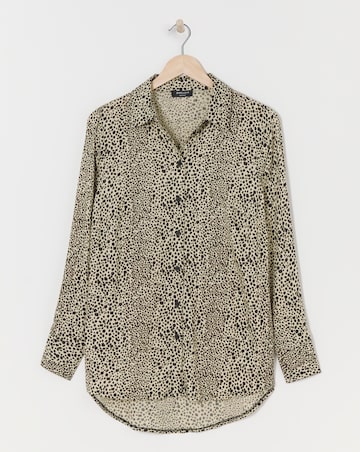 Dipped Back Viscose Shirt