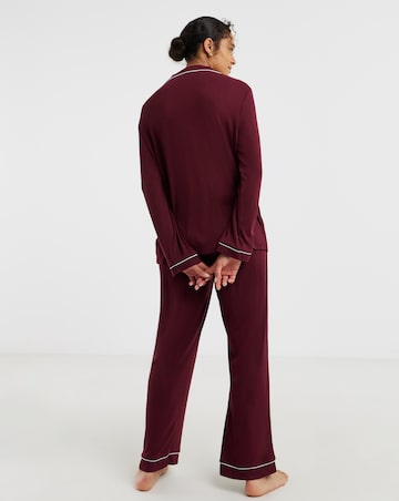 Pretty Secrets Ribbed Button Through Pyjama Set