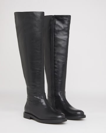 Madison Over The Knee Leather Riding Boots - Wide Fit (E) & Curvy Calf