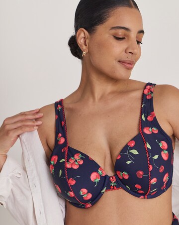 Magisculpt Cherry Print Underwired Bikini Top