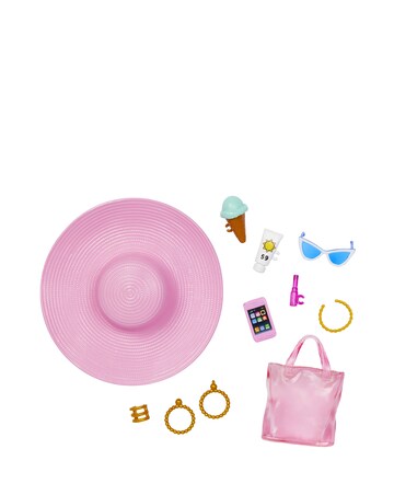 Barbie Doll with Swimsuit and Beach-Themed Accessories