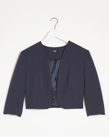 Joanna Hope Navy Cropped Jacket