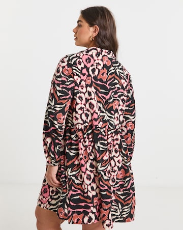 Animal Print Smock Dress