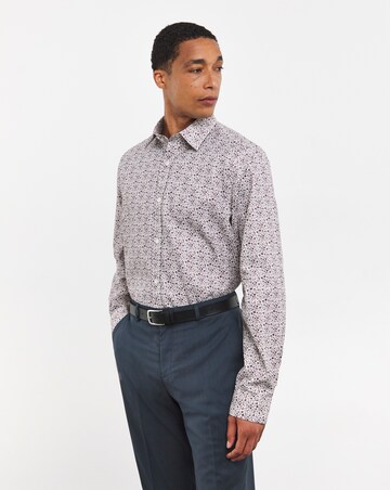 William Hunt Small Floral Print Jacquard Shirt