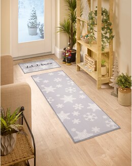 Let it Snow Washable Runner and Mat Set