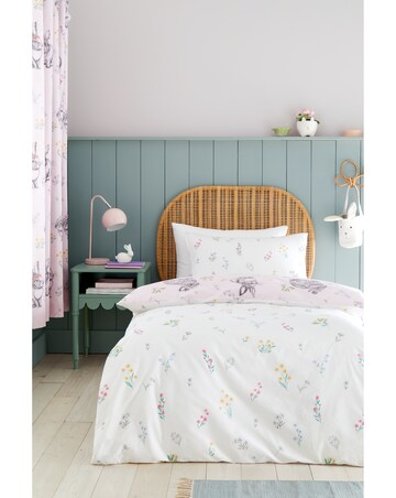 Catherine Lansfield Bunny Tails Ditsy Flowers Duvet Cover Set