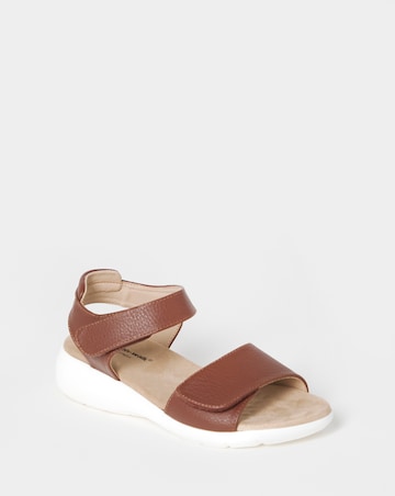 Cushion Walk Tan Double Touch-Fasten Sandals - Extra Wide Fit (EEE)