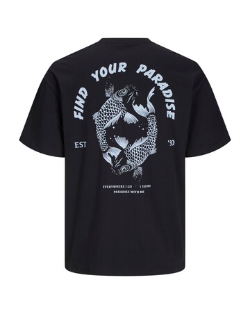 Jack & Jones Charge Back Graphic T-Shirt - Black