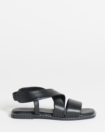 Janna Elasticated Flat Sandals - Wide Fit (E)