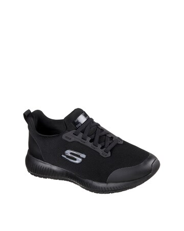 Skechers Black Squad Lace Trainers - Standard Fit (D)