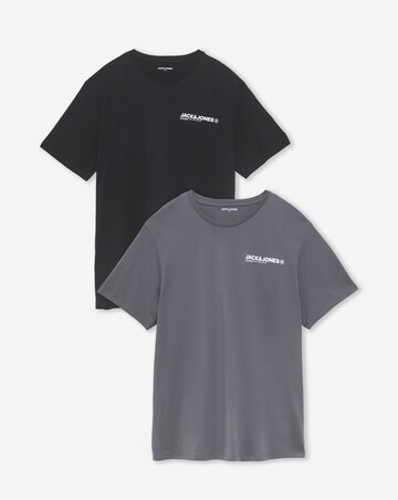 Jack & Jones Hawaii Back Graphic T-Shirt 2 Pack - Multi