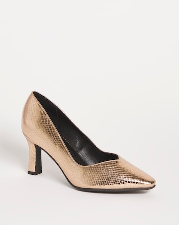 Heeled Court Shoe EEE Fit