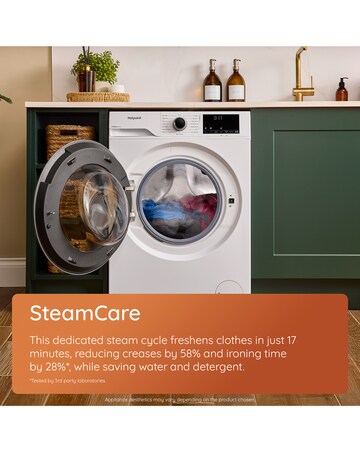 Hotpoint HP 124A CARE UK Fabric Care Washing Machine - White + Installation