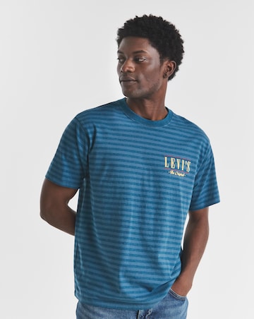 Levi's Short Sleeve Vintage Fit Graphic Stripe T-Shirt - Blue
