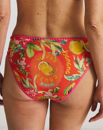 Figleaves Fruit Print Midi Bikini Bottoms