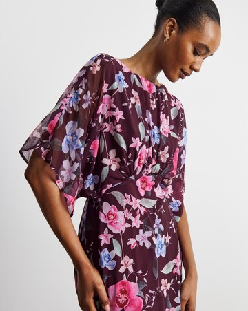 Joanna Hope Printed Crinkle Chiffon Dress
