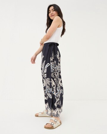 FatFace Blakeley Damask Placement Midi Skirt