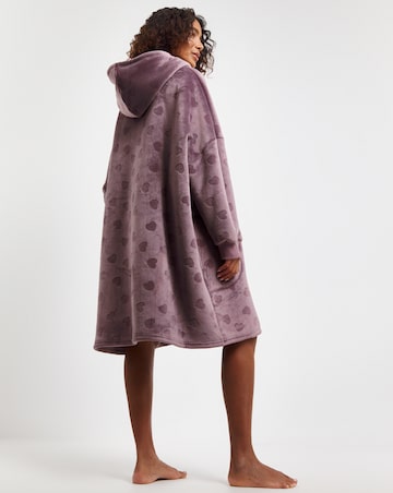 Pretty Secrets Jacquard Oversized Hooded Lounge Dress