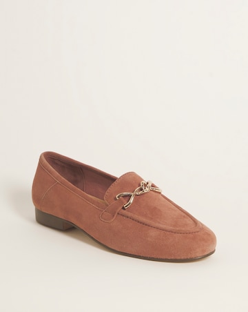 Suede Trim Loafer - Wide Fit (E)