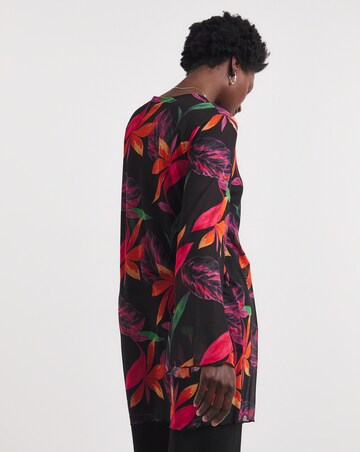 Printed Mesh Cover Up