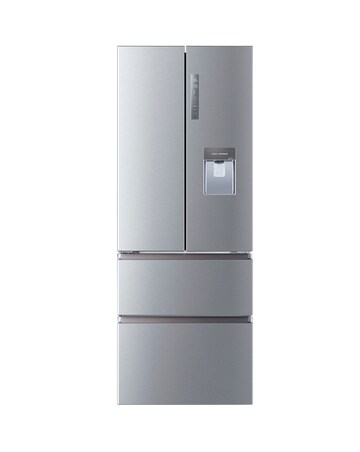 Haier HFR5719EWMP Total No Frost American Fridge Freezer Silver + Install
