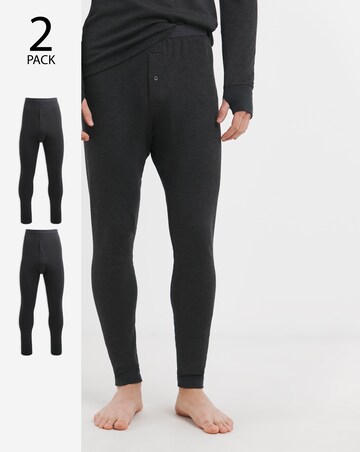 2 Pack Grey Thermal Long Johns